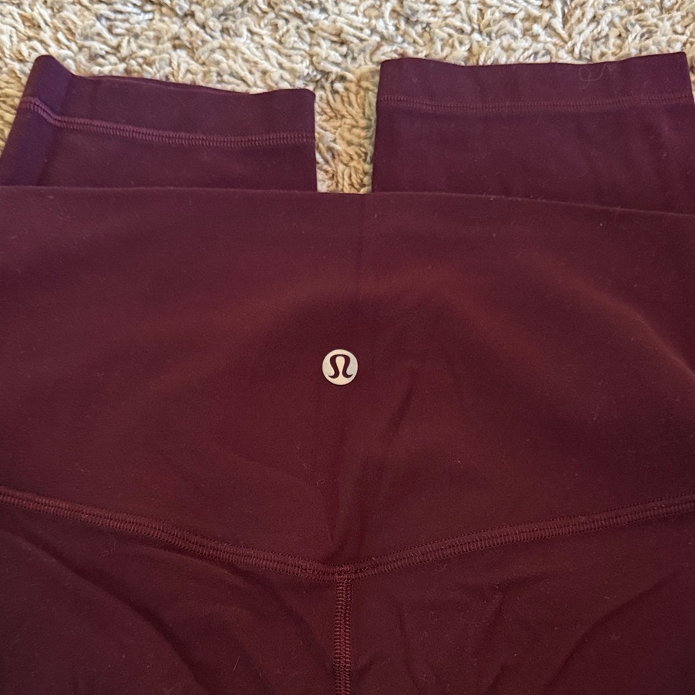 Lululemon Maroon Leggings